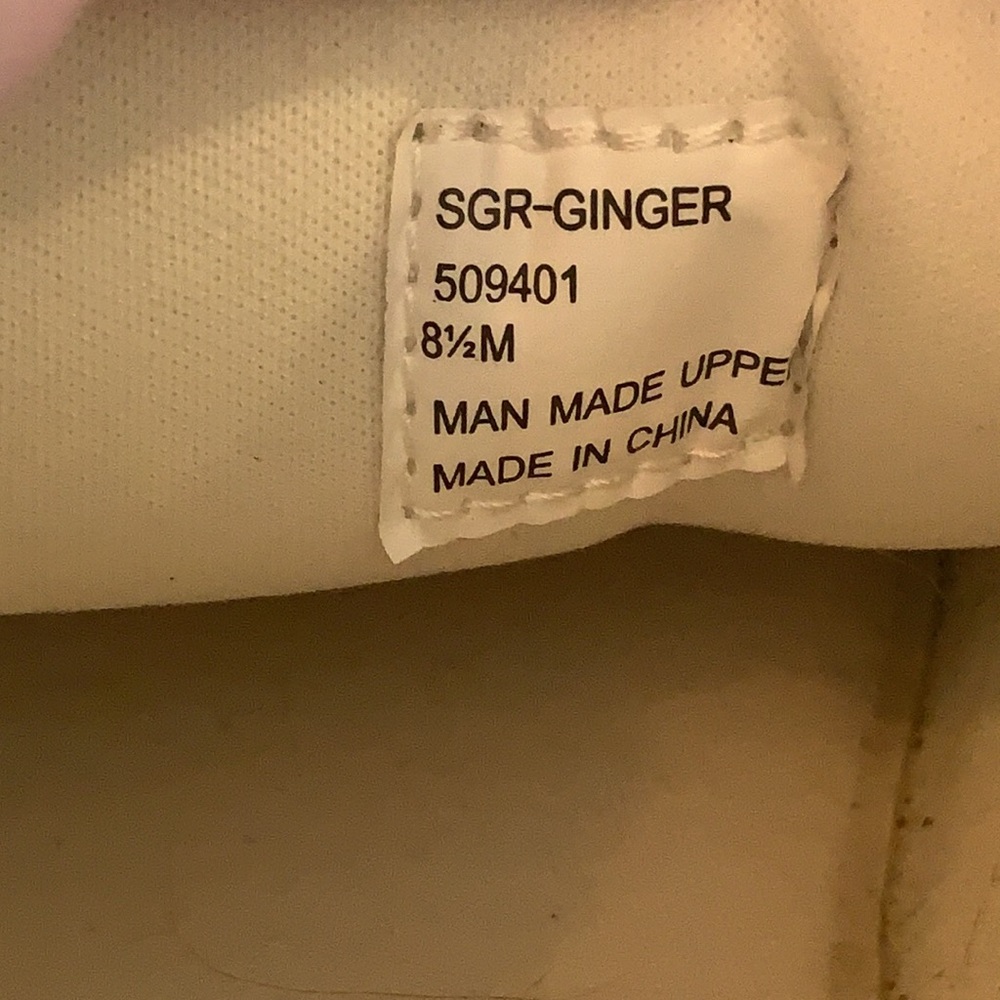 Sugar Brand. Women’s Sz 8.5. White/Rose Gold colored Sneakers. - Picture 5 of 8